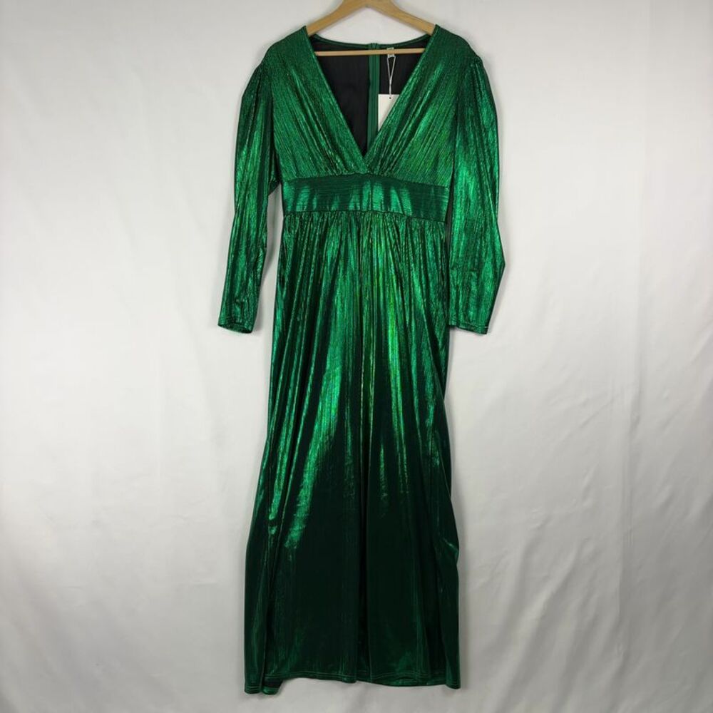 Uoozee V-Neck Long-Sleeve Wide-Leg Jumpsuit